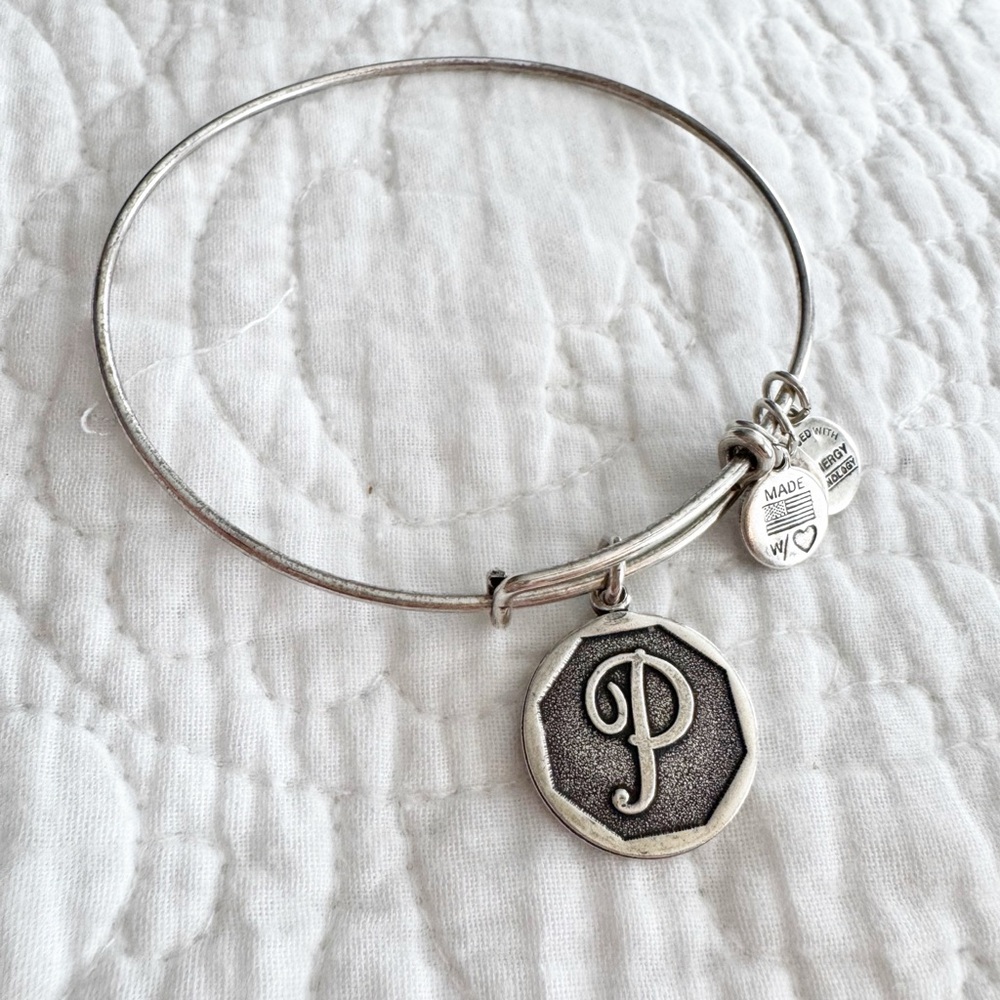 “P” Alex and Ani bracelet